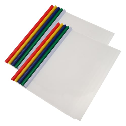 Homoyoyo 10Stücke Dokumentenordner mit Schiebestange Große Kapazität Robuster Vielseitig Einsetzbar für Büro und Schule Praktischer Organizer für Dokumente und Notizen von Homoyoyo