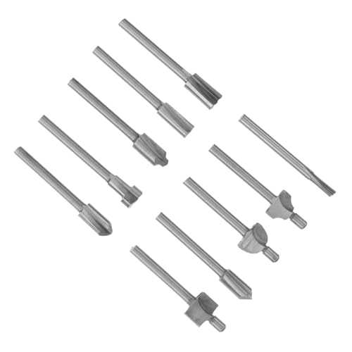 Homoyoyo 10Stücke Fräser für Rotary Tool Präzise Holzverarbeitung Router Bits Langlebig und Effizient für Cnc Maschinen und Bohrmaschinen Homoyoyo 10Stücke Fräser für Rotary Tool Präzise Holzverarbeitung Router Bits Langlebig und Effizient für Cnc Maschinen und Bohrmaschinen von Homoyoyo