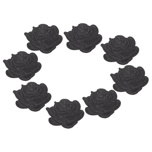 Homoyoyo 10Stücke Große Rosen Stickerei Patches Zum Aufbügeln Für Kleidung Taschen Und DIY Projekte Hochwertige Applikationen Für Näharbeiten Und Bastelideen von Homoyoyo