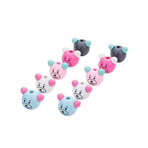 Homoyoyo 10Stücke Holzperlen mit Tierkopf Design DIY Bastelperlen für Zubehör für Schmuckherstellung und Bastelprojekte Zufällige Farben Hochwertiges Homoyoyo 10Stücke Holzperlen mit Tierkopf Design DIY Bastelperlen für Zubehör für Schmuckherstellung und Bastelprojekte Zufällige Farben Hochwertiges von Homoyoyo