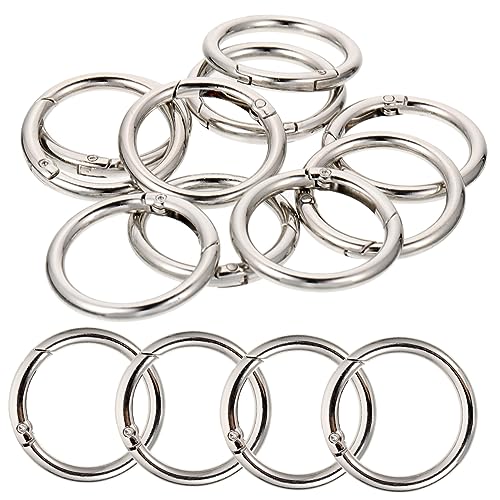 Homoyoyo 10Stücke Metall Schlüsselringe Flache Split Ringe Für DIY Schlüsselanhänger Rundschlüsselringe Zur Schmuckherstellung Und Individuellen Gestaltung Homoyoyo 10Stücke Metall Schlüsselringe Flache Split Ringe Für DIY Schlüsselanhänger Rundschlüsselringe Zur Schmuckherstellung Und Individuellen Gestaltung von Homoyoyo