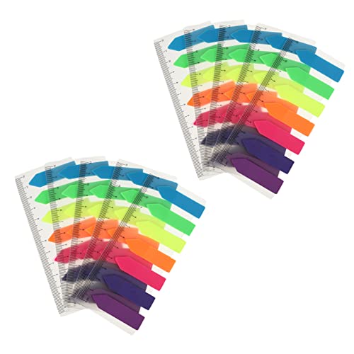 Homoyoyo 10Stücke Pet Transparente Notizen Kleberindex Bookmarker Wiederverwendbare Farbige Haftnotizen Fluoreszierenden Für Büro Schule Und Zuhause Beschreibbar von Homoyoyo