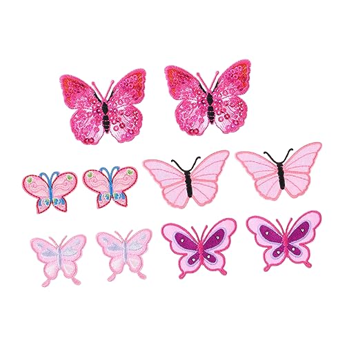 Homoyoyo 10Stücke Schmetterling Applikationen Patches zum Aufnähen oder Bügeln für Jeans Taschen DIY Kleidung Lebendige Farben Bestickt für Projekte Homoyoyo 10Stücke Schmetterling Applikationen Patches zum Aufnähen oder Bügeln für Jeans Taschen DIY Kleidung Lebendige Farben Bestickt für Projekte von Homoyoyo