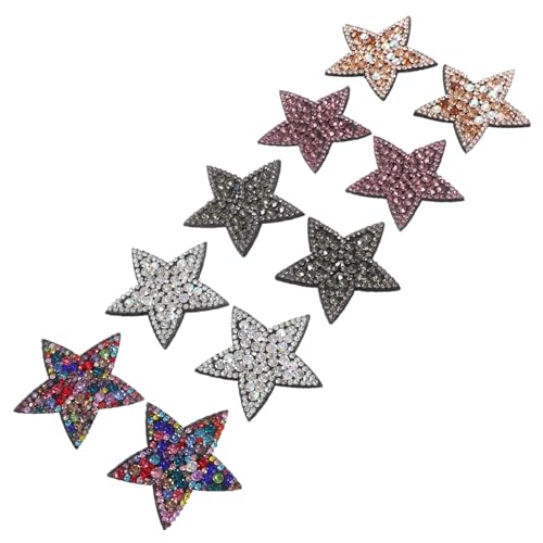 Homoyoyo 10Stücke Strass Kleiderflicken Zum Aufbügeln Dekorative Applikationen Für DIY Kleidung Hüte Jacken Und Accessoires Homoyoyo 10Stücke Strass Kleiderflicken Zum Aufbügeln Dekorative Applikationen Für DIY Kleidung Hüte Jacken Und Accessoires von Homoyoyo