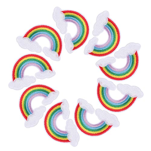 Homoyoyo 10Stücke Teiliges Patch Gestickte Bügel Patches Für Hosen Jacken Rucksäcke DIY Dekoration Reparaturflicken Für Kleidung von Homoyoyo