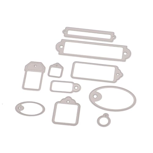 Homoyoyo 10Stücke Teiliges Set DIY Stanzformen für Scrapbooking Kartenherstellung und Dekoration Metall Schablonen für Kreative Projekte und von Homoyoyo