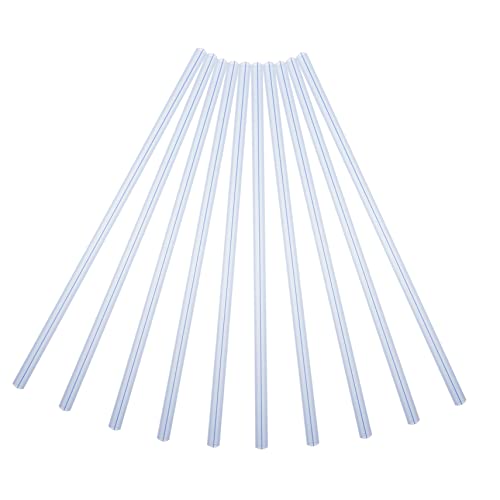 Homoyoyo 10Stücke Transparent Slide Binder Clips Dokumentenbindungsordner Leicht Tragbar Flexibel für Schule Büro Zuhause Hochwertige Kunststoffmaterialien von Homoyoyo
