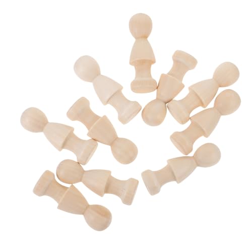 Homoyoyo 10Stücke Unbemalte Holzfiguren DIY Peg Puppen Natürlichem Holz Bastelpuppen Für Große Holzpuppen Gestalten Homoyoyo 10Stücke Unbemalte Holzfiguren DIY Peg Puppen Natürlichem Holz Bastelpuppen Für Große Holzpuppen Gestalten von Homoyoyo