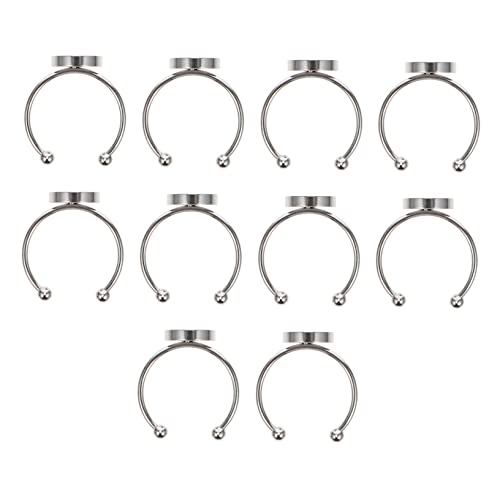 Homoyoyo 10Stücke Verstellbare Ring Lünetten für DIY Schmuckgestaltung Robuste Ring Basen für Projekte und Homoyoyo 10Stücke Verstellbare Ring Lünetten für DIY Schmuckgestaltung Robuste Ring Basen für Projekte und von Homoyoyo