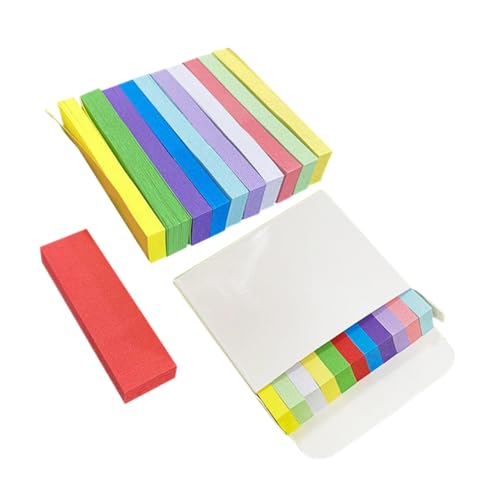 Homoyoyo 1100 Stück Bunte Haftnotizen Wiederverwendbare Page Marker mit Farben für Effektives Organisieren und Annotieren von Büchern Notizen und Dokumenten im Büro und Schule von Homoyoyo