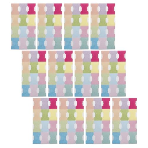 Homoyoyo 12 Blatt Selbstklebende Buchmarker Farbige Haftnotizen für Indexierung und Annotation für Notizen Ordner und Studienmaterialien von Homoyoyo