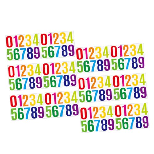Homoyoyo 12 Blatt Teiliges Selbstklebende Zahlenaufkleber Groß Bunte Hausnummern Aufkleber Wetterfest für Briefkasten Fenster und Straßenschilder Langlebige DIY Nummern Sticker Homoyoyo 12 Blatt Teiliges Selbstklebende Zahlenaufkleber Groß Bunte Hausnummern Aufkleber Wetterfest für Briefkasten Fenster und Straßenschilder Langlebige DIY Nummern Sticker von Homoyoyo