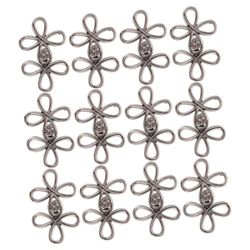 Homoyoyo 12 Paare Retro Metallknöpfe für Kleidung Nähen Chinesische Hanfu Stil Cheongsam Verschlüsse Langlebige Dekorative Metallknöpfe für Mäntel Umhänge und Traditionelle Outfits Homoyoyo 12 Paare Retro Metallknöpfe für Kleidung Nähen Chinesische Hanfu Stil Cheongsam Verschlüsse Langlebige Dekorative Metallknöpfe für Mäntel Umhänge und Traditionelle Outfits von Homoyoyo