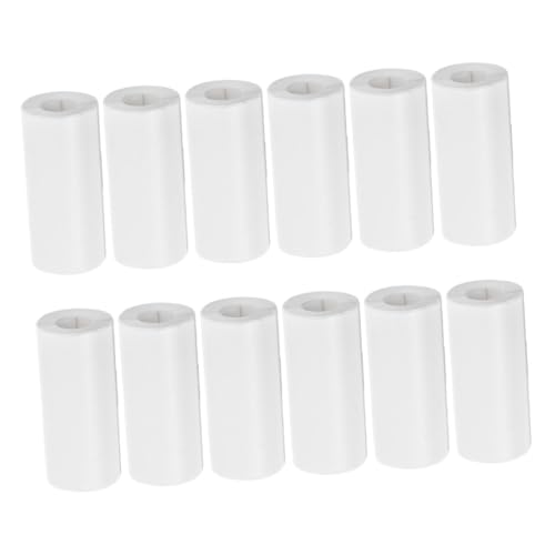 Homoyoyo 12 Rollen Pack Selbstklebendes Thermopapier für Tragbare Thermodrucker Kompatibel mit Mini Fotodruckern Hochwertige Aufkleberrolle für Fotos Notizen Etiketten und Karten von Homoyoyo