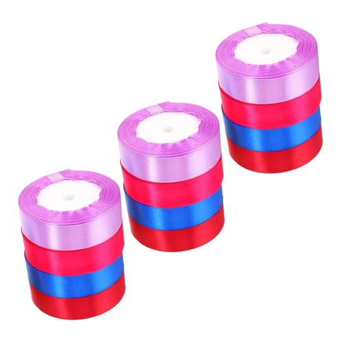 Homoyoyo 12 Rollen Teiliges Buntes Satin Geschenkband Breit Praktische Dekorationsschleifenbänder aus Polyester für Geschenkverpackung DIY Basteln Blumen Festdeko Homoyoyo 12 Rollen Teiliges Buntes Satin Geschenkband Breit Praktische Dekorationsschleifenbänder aus Polyester für Geschenkverpackung DIY Basteln Blumen Festdeko von Homoyoyo