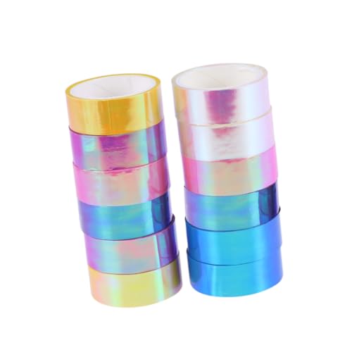Homoyoyo 12 Rollen Teiliges Regenbogen Klebeband Wasserfestes Farbiges DIY Masking Tape Stark Haftend Rückstandsfrei Entfernbar Vielseitig für Scrapbooking Geschenkverpackung und Homoyoyo 12 Rollen Teiliges Regenbogen Klebeband Wasserfestes Farbiges DIY Masking Tape Stark Haftend Rückstandsfrei Entfernbar Vielseitig für Scrapbooking Geschenkverpackung und von Homoyoyo