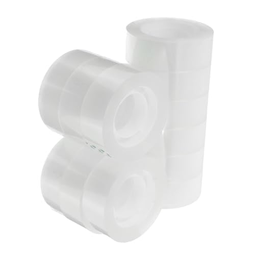 Homoyoyo 12 Rollen Transparentes Klebeband, Strapazierfähiges, Durchsichtiges Klebeband Für Den Versand Von Geschenkboxen, Verpackungsmaterial, Unterrichtsmaterial Für Lehrer, Bürobedarf, von Homoyoyo
