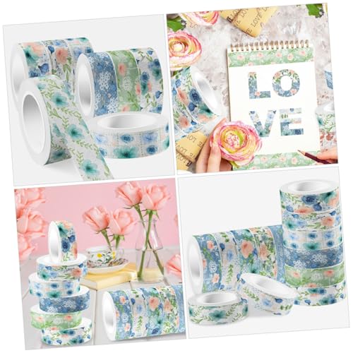 Homoyoyo 12 Rollen Washi Tape Aquarellblau Rosen Dekoratives Klebeband Dünnes Mehrzweck DIY Bastelband für Scrapbooking Tagebuch Geschenkverpackung Kreative Sticker und Bastelprojekte Homoyoyo 12 Rollen Washi Tape Aquarellblau Rosen Dekoratives Klebeband Dünnes Mehrzweck DIY Bastelband für Scrapbooking Tagebuch Geschenkverpackung Kreative Sticker und Bastelprojekte von Homoyoyo