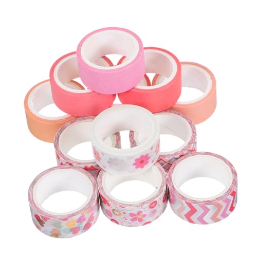 Homoyoyo 12 Rollen Washi Tape Rot Dekoratives Klebeband für Scrapbooking Journaling Diy Basteln Vielfältige Muster Einfach Anzuwenden Ohne Rückstände Kreative Geschenkverpackung Homoyoyo 12 Rollen Washi Tape Rot Dekoratives Klebeband für Scrapbooking Journaling Diy Basteln Vielfältige Muster Einfach Anzuwenden Ohne Rückstände Kreative Geschenkverpackung von Homoyoyo