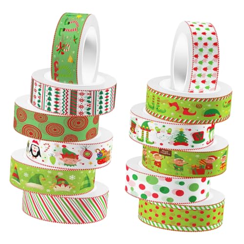 Homoyoyo 12 Rollen Weihnachts Washi Tape Transparent Selbstklebend Dekoratives Papierband für DIY Scrapbooking Planer Fotoalbum Sticker Handwerksprojekte Homoyoyo 12 Rollen Weihnachts Washi Tape Transparent Selbstklebend Dekoratives Papierband für DIY Scrapbooking Planer Fotoalbum Sticker Handwerksprojekte von Homoyoyo