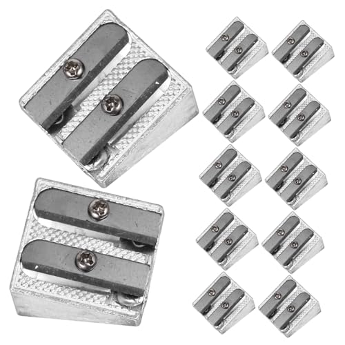 Homoyoyo 12 Stück Aluminium Bleistiftspitzer Doppelloch Anspitzer für Schule Büro und Zuhause Handspitzer mit Feiner Verarbeitung und Praktischem Design Homoyoyo 12 Stück Aluminium Bleistiftspitzer Doppelloch Anspitzer für Schule Büro und Zuhause Handspitzer mit Feiner Verarbeitung und Praktischem Design von Homoyoyo