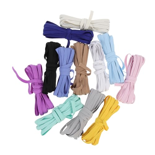 Homoyoyo 12 Stück Bunte Elastische Bänder Diy Gummibänder für Handwerksprojekte für Haargummis Kleidung und Bastelarbeiten Zufällige Farbe von Homoyoyo
