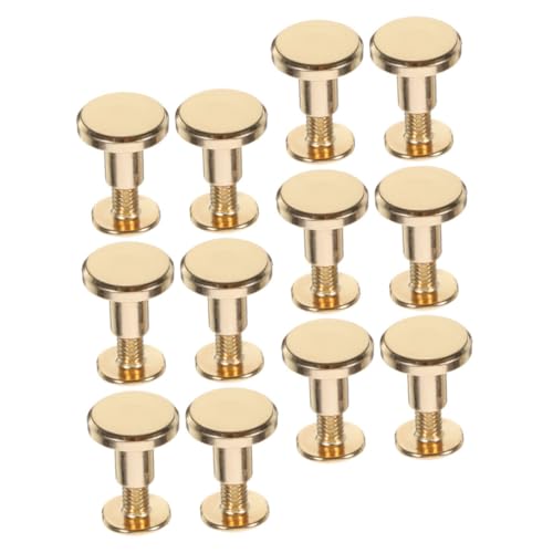Homoyoyo 12 Stück Chicago Binding Screws Metall Befestigungsschrauben für DIY Lederhandwerk Scrapbook Buchbindung mit Sicherem Einzelspalt-schraubmechanismus und Einfachem Montage-design Homoyoyo 12 Stück Chicago Binding Screws Metall Befestigungsschrauben für DIY Lederhandwerk Scrapbook Buchbindung mit Sicherem Einzelspalt-schraubmechanismus und Einfachem Montage-design von Homoyoyo