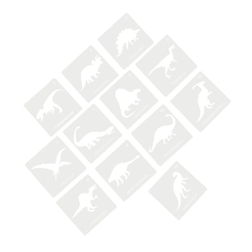Homoyoyo 12 Stück Dinosaurier Zeichenvorlagen Schablonen Für Kinderdekor Dinosaurierformen Zum Zeichnen Malen Dinosaurierwände Große Schablonen Hohle Dinosaurierschablone Zusätzliche von Homoyoyo
