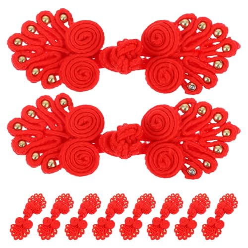 Homoyoyo 12 Stück Diy-knöpfe Knotenknöpfe Neuheitstasten Kleine Kleidungsknöpfe Cheongsam-zubehör Chinesische Knoten Nähen Von Knöpfen Knopf Für Strickjacke Kleiderknopf Stoff Rot Homoyoyo 12 Stück Diy-knöpfe Knotenknöpfe Neuheitstasten Kleine Kleidungsknöpfe Cheongsam-zubehör Chinesische Knoten Nähen Von Knöpfen Knopf Für Strickjacke Kleiderknopf Stoff Rot von Homoyoyo