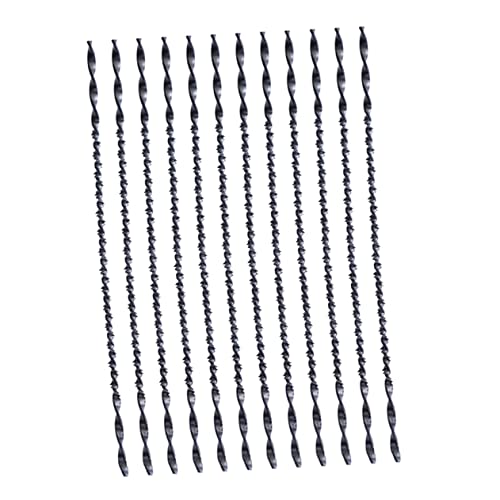 Homoyoyo 12 Stück Drahtsäge Multifunktionswerkzeug Spiralförmige Klingen Zubehör Für U-förmige Sägen Dekupiersägen Spiralblätter Schneiden Von Spiralsägeblättern Black 45# Stahl Homoyoyo 12 Stück Drahtsäge Multifunktionswerkzeug Spiralförmige Klingen Zubehör Für U-förmige Sägen Dekupiersägen Spiralblätter Schneiden Von Spiralsägeblättern Black 45# Stahl von Homoyoyo