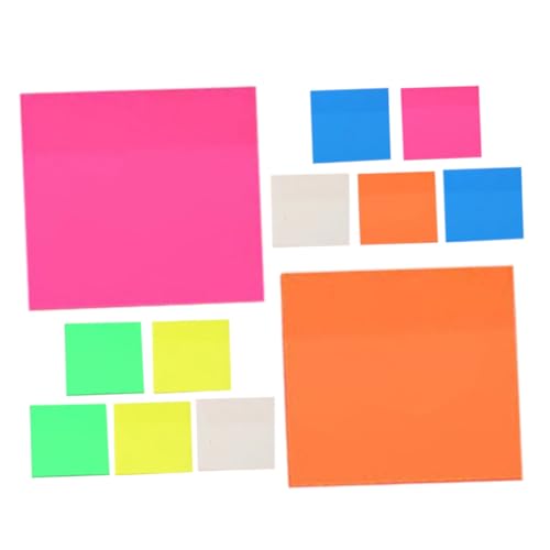 Homoyoyo 12 Stück Farbige Selbstklebende Index Tabs für Schule und Büro Fluoreszierende Haftnotizen zur Effizienten Aufgabenverwaltung Wiederverwendbare Notizmarker aus Pet Material von Homoyoyo