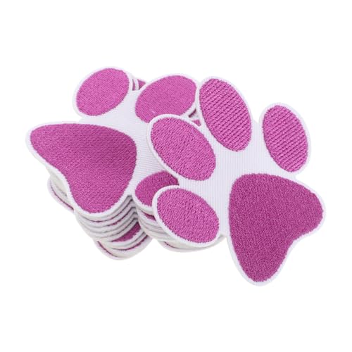 Homoyoyo 12 Stück Gestickte Aufnäher Stoff Patch niedliche Flicken zum Aufbügeln Aufnäher für Kleidung Kleiderflicken für Löcher Patches nähen Cartoon-Eisen auf Patches Polyester Violett von Homoyoyo