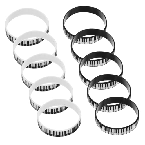 Homoyoyo 12 Stück Klavier -schlüsselarmband Musikalische Armbänder Rockmusik-silikonarmband Klavierarmband Armbänder Mit Musiknoten Gastgeschenke Zum Thema Musik Musikarmbänder Kieselgel Homoyoyo 12 Stück Klavier -schlüsselarmband Musikalische Armbänder Rockmusik-silikonarmband Klavierarmband Armbänder Mit Musiknoten Gastgeschenke Zum Thema Musik Musikarmbänder Kieselgel von Homoyoyo