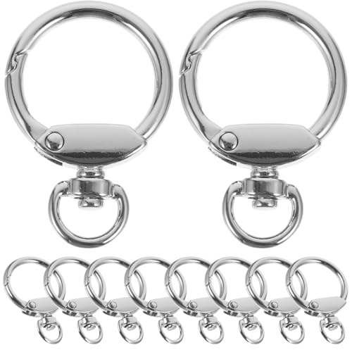 Homoyoyo 12 Stück Metall Schlüsselringe O Ringe für Schlüsselanhänger und Bastelbedarf Hochwertige Legierung und Langlebig für Kreative DIY Projekte und Schlüsselorganisation von Homoyoyo