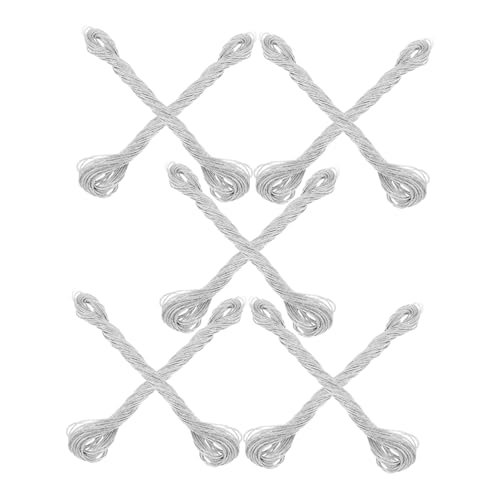 Homoyoyo 12 Stück Stickgarn Stickfaden Bastelfaden Nähgarn Silber Polyester von Homoyoyo