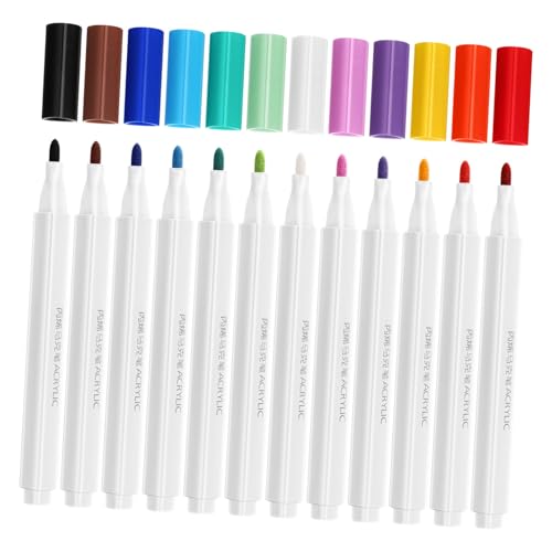 Homoyoyo 12 Stück Teiliges Acryl Malstift mit Ergonomischem Griff Schnelltrocknender Wasserfester Farbe für Kunst Basteln Buchillustrationen und Rockmalerei Soft Tip Marker für Präzises Homoyoyo 12 Stück Teiliges Acryl Malstift mit Ergonomischem Griff Schnelltrocknender Wasserfester Farbe für Kunst Basteln Buchillustrationen und Rockmalerei Soft Tip Marker für Präzises von Homoyoyo