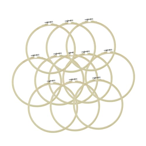 Homoyoyo 12 Stück Teiliges Bambus Stickrahmen Verstellbar Langlebiger DIY Stickkreis für Kreuzstich Vielseitiger Embroidery Hoop für Handarbeit Quilten und Wanddekoration Homoyoyo 12 Stück Teiliges Bambus Stickrahmen Verstellbar Langlebiger DIY Stickkreis für Kreuzstich Vielseitiger Embroidery Hoop für Handarbeit Quilten und Wanddekoration von Homoyoyo