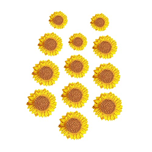 Homoyoyo 12 Stück Teiliges Bestickter Sonnenblumen Patches zum Aufbügeln Vielseitige DIY Kleidung Accessoires Umweltfreundliche Reparatur und Dekoration für Kleidung Taschen Hüte Homoyoyo 12 Stück Teiliges Bestickter Sonnenblumen Patches zum Aufbügeln Vielseitige DIY Kleidung Accessoires Umweltfreundliche Reparatur und Dekoration für Kleidung Taschen Hüte von Homoyoyo