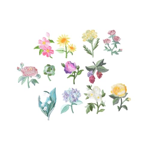 Homoyoyo 12 Stück Teiliges Besticktes Blumen Patches zum Aufbügeln Bunte DIY Applikationen für Kleidung Taschen und Kostüme Einfache Anwendung Strapazierfähige Stickerei zum Reparieren und Homoyoyo 12 Stück Teiliges Besticktes Blumen Patches zum Aufbügeln Bunte DIY Applikationen für Kleidung Taschen und Kostüme Einfache Anwendung Strapazierfähige Stickerei zum Reparieren und von Homoyoyo