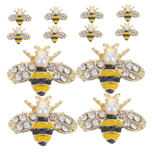 Homoyoyo 12 Stück Teiliges Bienen Nagel Charms aus Langlebiger Legierung Einzigartige Bienenförmige Strass Nageldekoration Originelles Nail Art Zubehör für Stilvolle Langlebige Homoyoyo 12 Stück Teiliges Bienen Nagel Charms aus Langlebiger Legierung Einzigartige Bienenförmige Strass Nageldekoration Originelles Nail Art Zubehör für Stilvolle Langlebige von Homoyoyo
