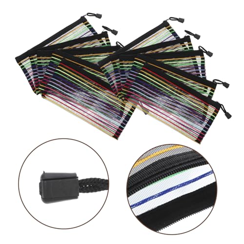 Homoyoyo 12 Stück Teiliges Bunte Gestreifte Reißverschlusstaschen aus Langlebigem PVC Leichte Dokumenten und Schreibwaren Organizer für Schule Büro Schnelles Zugreifen Praktische Homoyoyo 12 Stück Teiliges Bunte Gestreifte Reißverschlusstaschen aus Langlebigem PVC Leichte Dokumenten und Schreibwaren Organizer für Schule Büro Schnelles Zugreifen Praktische von Homoyoyo