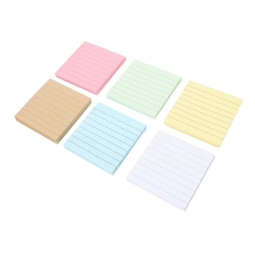 Homoyoyo 12 Stück Teiliges Bunte Haftnotizen Selbstklebend To Do Listen Notizzettel Bürobedarf Schreibwaren Farbige Memo Pads Glattes Papier Rückstandsfrei Ablösbar für Schule Zuhause von Homoyoyo