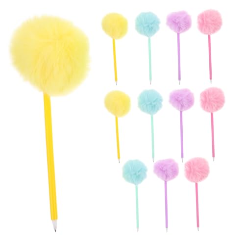 Homoyoyo 12 Stück Teiliges Bunte Pom Pom Kugelschreiber mit Weichem Plüschgriff Flauschige Schreibstifte für Schule Büro Komfortabel Grip Zuverlässige Tintenführung Kreative Geschenkidee Homoyoyo 12 Stück Teiliges Bunte Pom Pom Kugelschreiber mit Weichem Plüschgriff Flauschige Schreibstifte für Schule Büro Komfortabel Grip Zuverlässige Tintenführung Kreative Geschenkidee von Homoyoyo