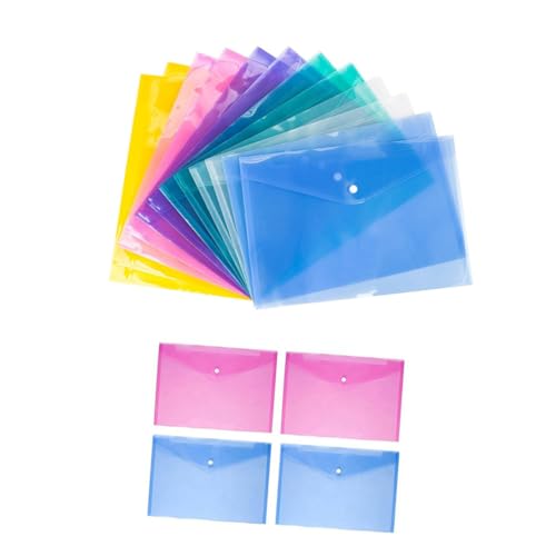 Homoyoyo 12 Stück Teiliges Dokumentenmappe Transparente PP Umschlagmappe mit Druckknopf Schnappverschluss Reißfest und Wasserabweisend Praktischer Dokumentenorganizer für Büro und Schule Homoyoyo 12 Stück Teiliges Dokumentenmappe Transparente PP Umschlagmappe mit Druckknopf Schnappverschluss Reißfest und Wasserabweisend Praktischer Dokumentenorganizer für Büro und Schule von Homoyoyo