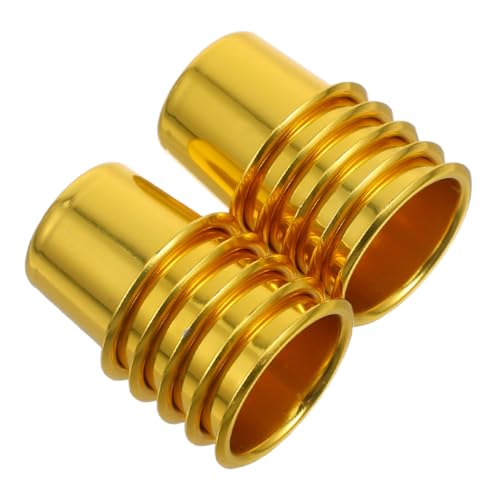 Homoyoyo 12 Stück Teiliges Goldene Kerzenhalter mit Perforiertem Boden für Tischdekorationen bei Weihnachten Hochzeiten und Feierlichkeiten Schützt vor Wachsüberlauf von Homoyoyo
