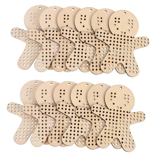 Homoyoyo 12 Stück Teiliges Holzanhänger Lebkuchenmann Form Stabile Natürliche Holzplatten mit Vorgebohrten Löchern Diy Stickvorlage für Kreuzstich Handarbeiten Nachhaltige Weihnachtsdeko Homoyoyo 12 Stück Teiliges Holzanhänger Lebkuchenmann Form Stabile Natürliche Holzplatten mit Vorgebohrten Löchern Diy Stickvorlage für Kreuzstich Handarbeiten Nachhaltige Weihnachtsdeko von Homoyoyo