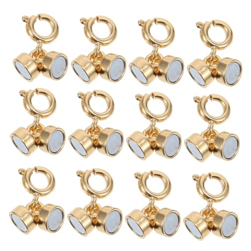 Homoyoyo 12 Stück Teiliges Magnetverschluss Halsketten und Armbänder Goldfarbene Kettenverlängerung und Adapter Einsetzbar für DIY Schmuck Flexible Verbindungselemente für Fuß Homoyoyo 12 Stück Teiliges Magnetverschluss Halsketten und Armbänder Goldfarbene Kettenverlängerung und Adapter Einsetzbar für DIY Schmuck Flexible Verbindungselemente für Fuß von Homoyoyo