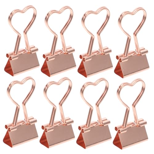 Homoyoyo 12 Stück Teiliges Metall Binder Clips Rosegold Herz Büroklammern für Papier Dokumentenorganisation Vielseitige Aktenklammern für Bürobedarf und Schreibwaren Homoyoyo 12 Stück Teiliges Metall Binder Clips Rosegold Herz Büroklammern für Papier Dokumentenorganisation Vielseitige Aktenklammern für Bürobedarf und Schreibwaren von Homoyoyo