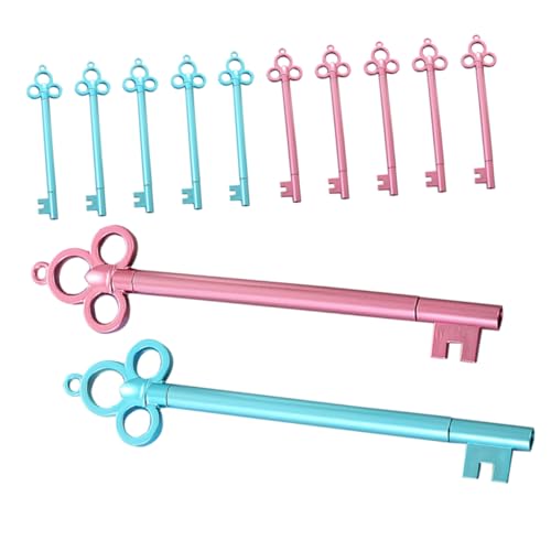 Homoyoyo 12 Stück Teiliges Niedliche Schlüssel Gelstifte Leichte Tragbare Kugelschreiber für Schule und Büro Kreative Schreibaccessoires für Studenten und Unterschriften Blau Rosa Homoyoyo 12 Stück Teiliges Niedliche Schlüssel Gelstifte Leichte Tragbare Kugelschreiber für Schule und Büro Kreative Schreibaccessoires für Studenten und Unterschriften Blau Rosa von Homoyoyo