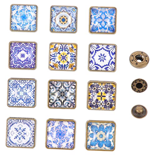 Homoyoyo 12 Stück Teiliges Quadratische Knöpfe aus Blauem Glaslegierungsmaterial Langlebige Bruchfeste Druckknöpfe für Regenmäntel Windjacken und DIY Bekleidungsschmuck Homoyoyo 12 Stück Teiliges Quadratische Knöpfe aus Blauem Glaslegierungsmaterial Langlebige Bruchfeste Druckknöpfe für Regenmäntel Windjacken und DIY Bekleidungsschmuck von Homoyoyo